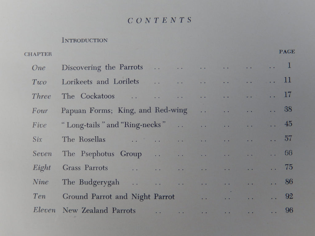 Parrots of Australasia by Charles Barrett First Edition 1949