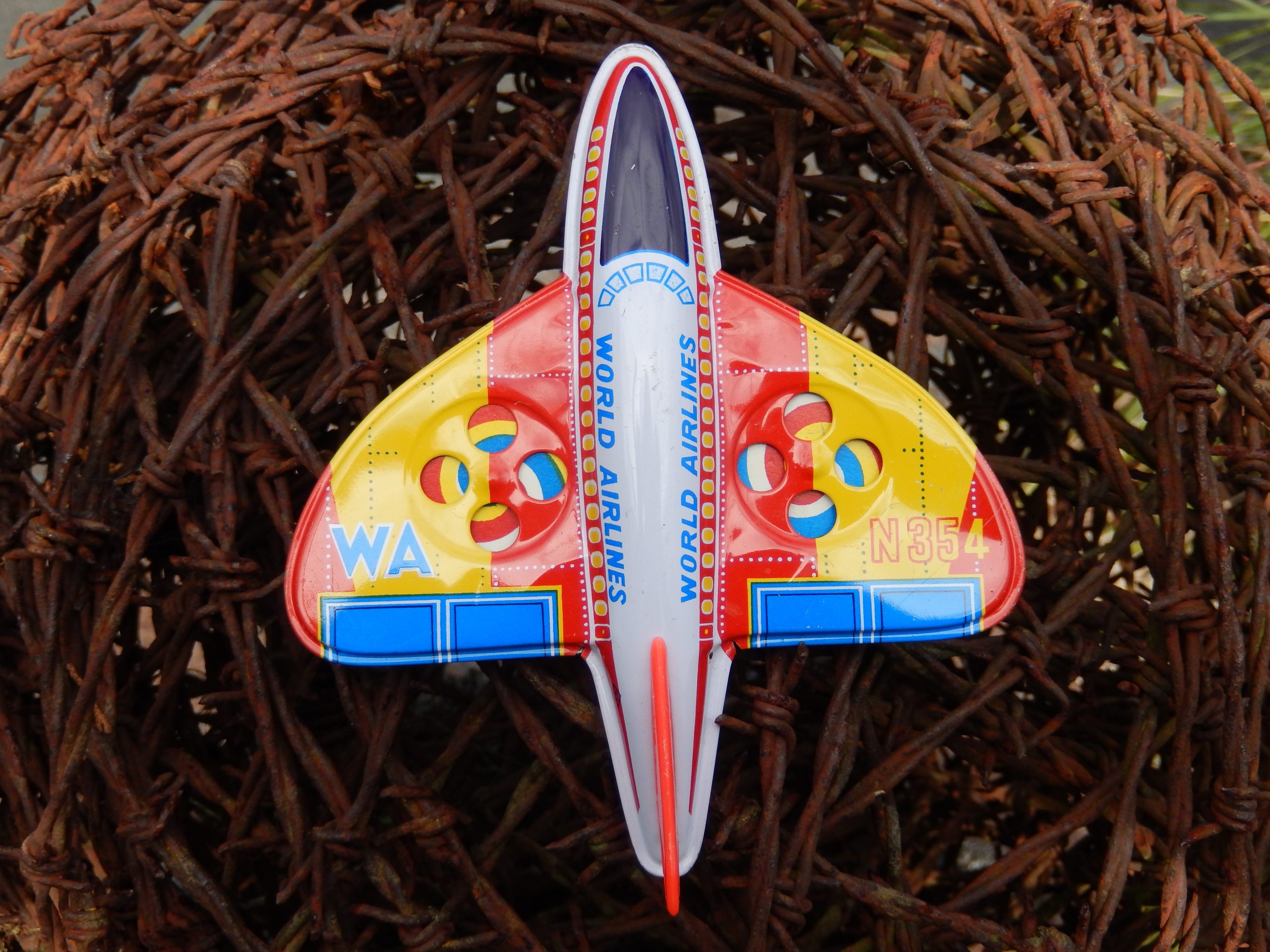 Tin Friction Toy Plane