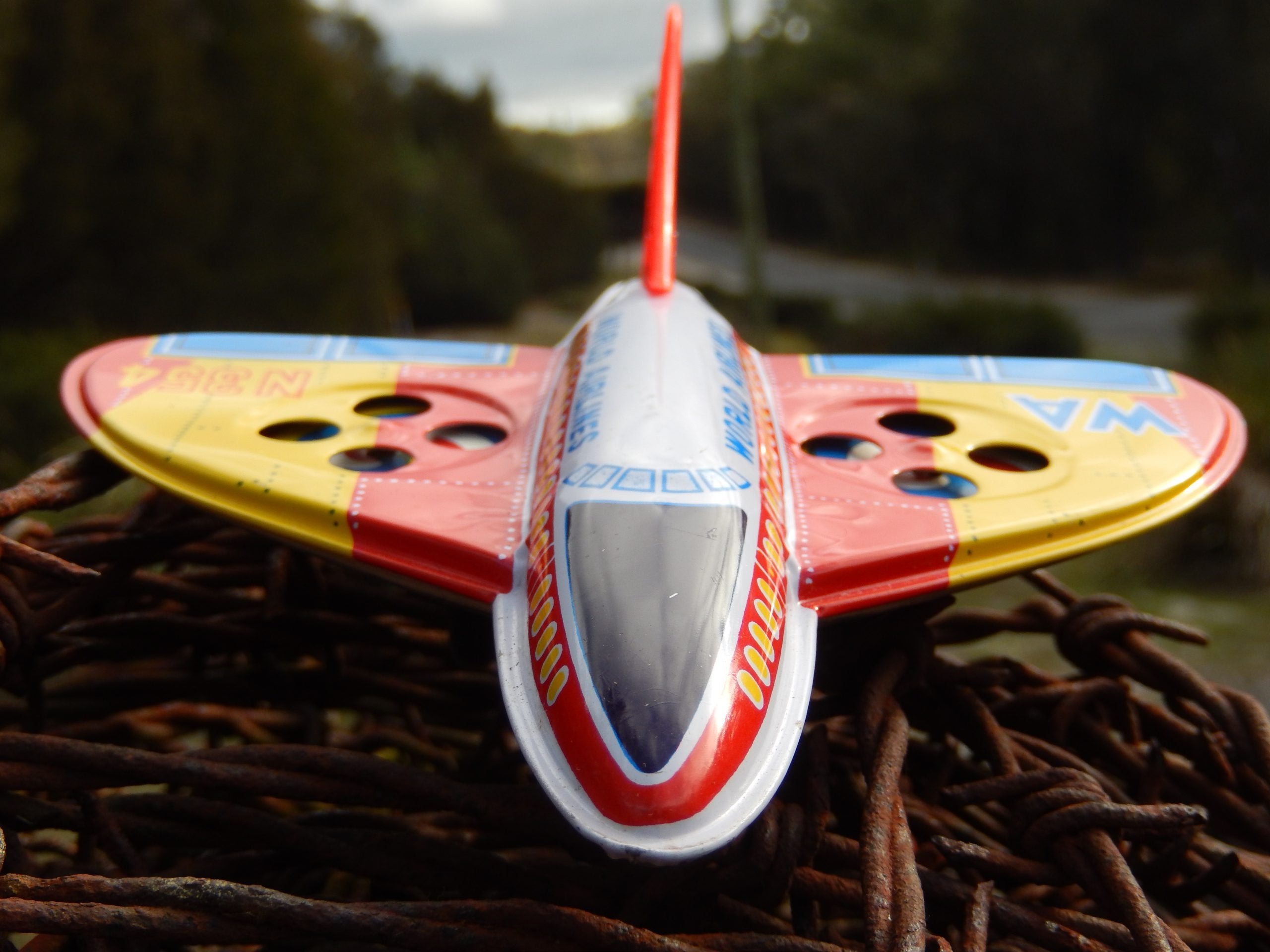 Tin Friction Toy Plane