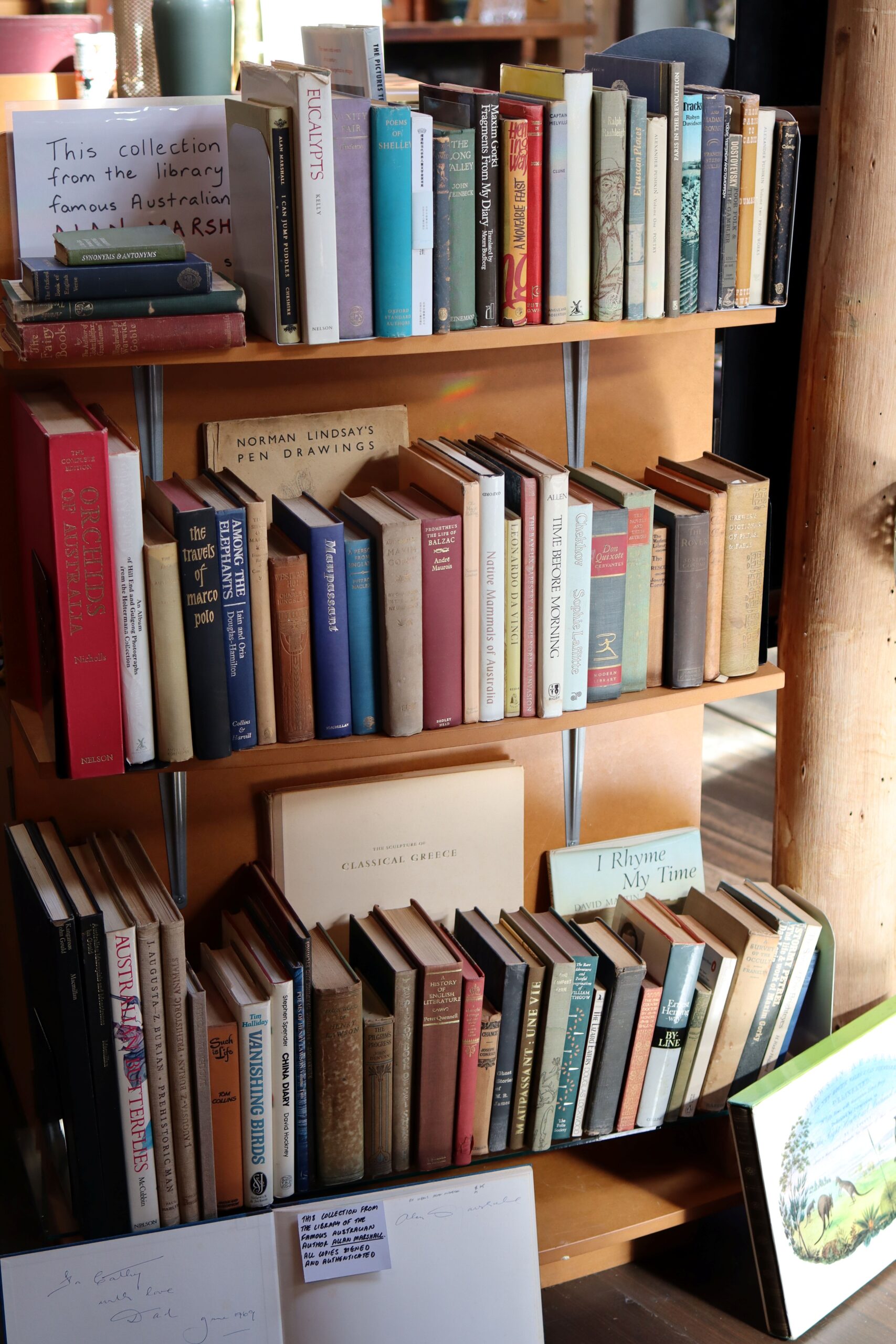 Books from the Library of Alan Marshall