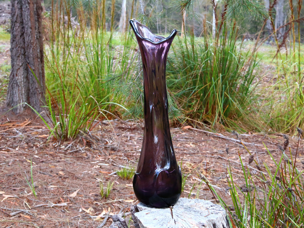 Hand Blown Amethyst Glass