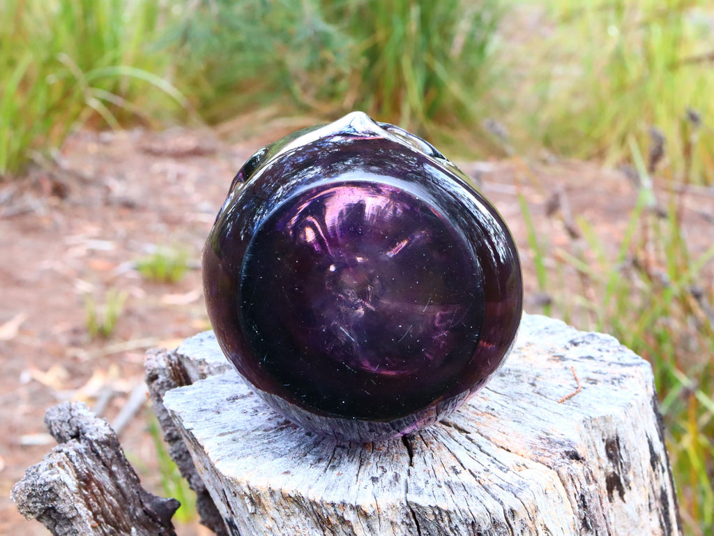 Hand Blown Amethyst Glass