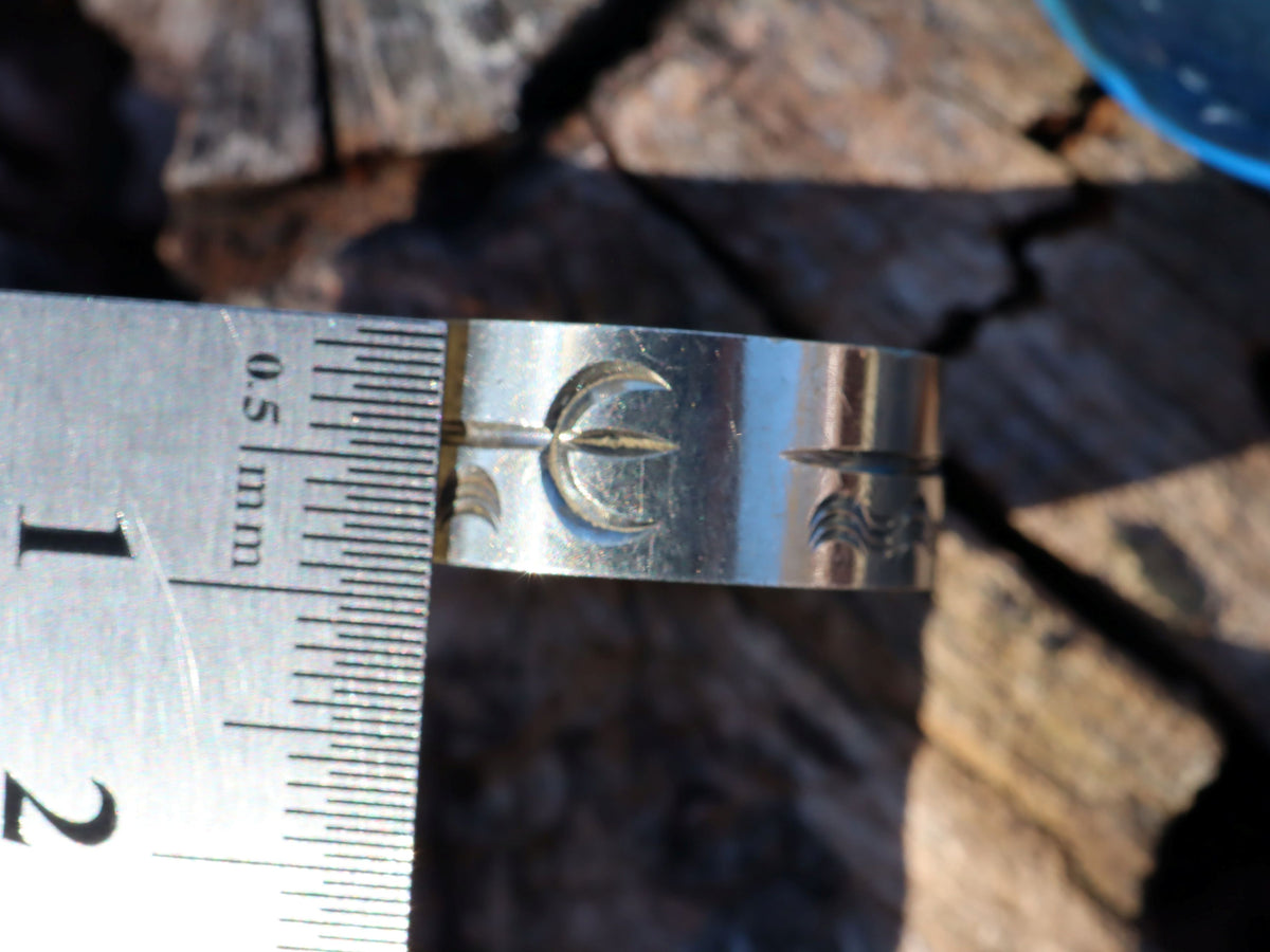 Aquarius ring in sterling