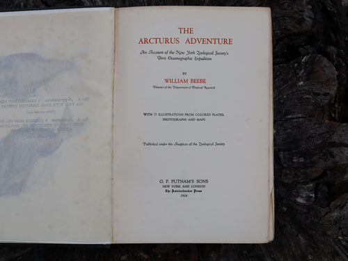 The Arcturus Adventure by William Beebe 1926