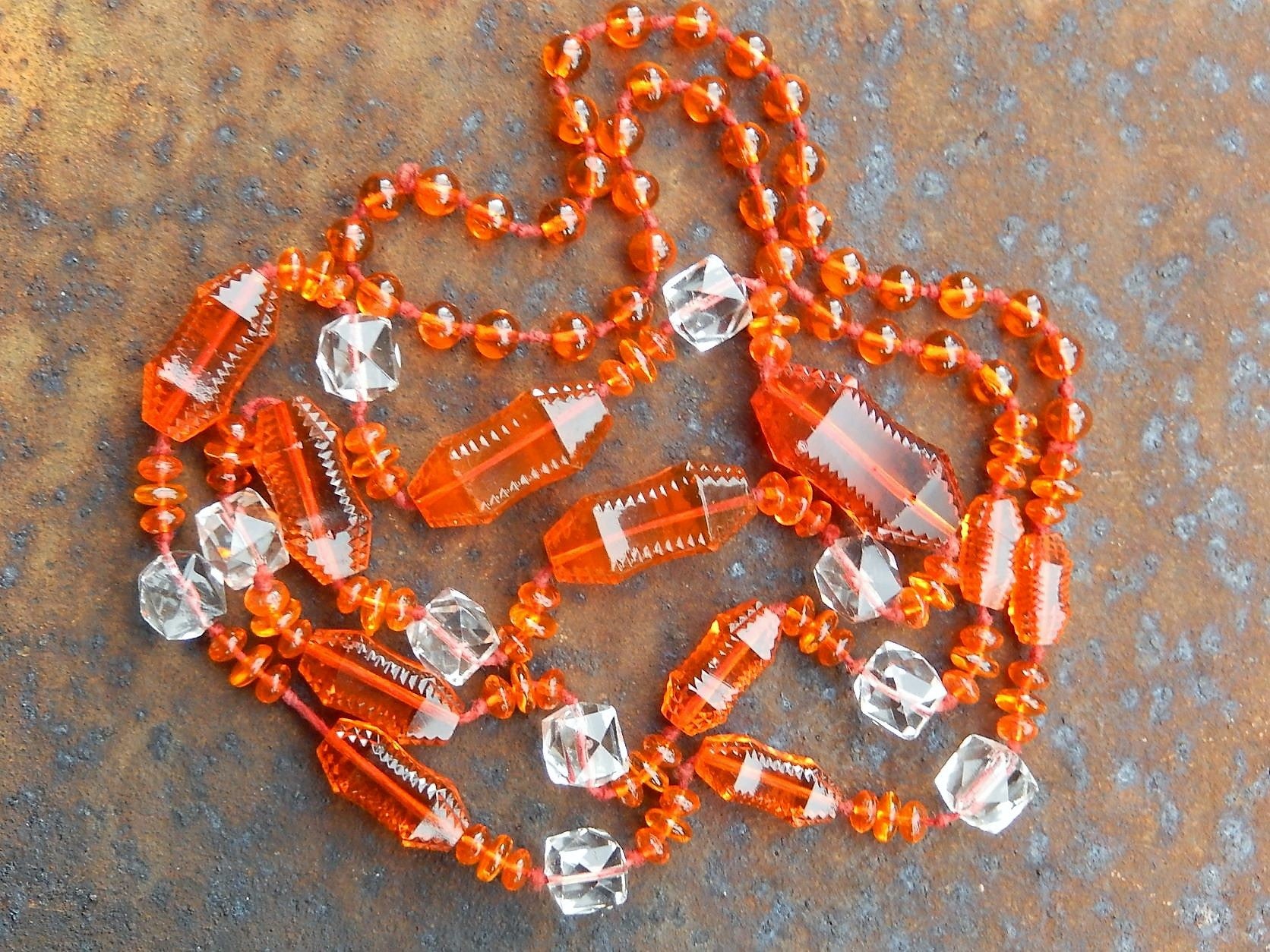 Art Deco Crystal Necklace