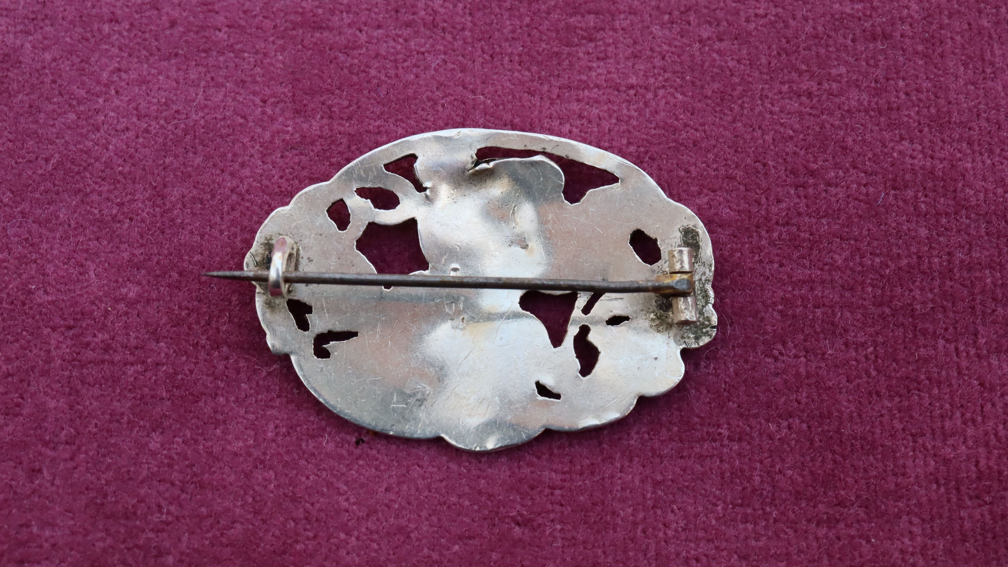 Art Nouveau Sterling Silver Brooch