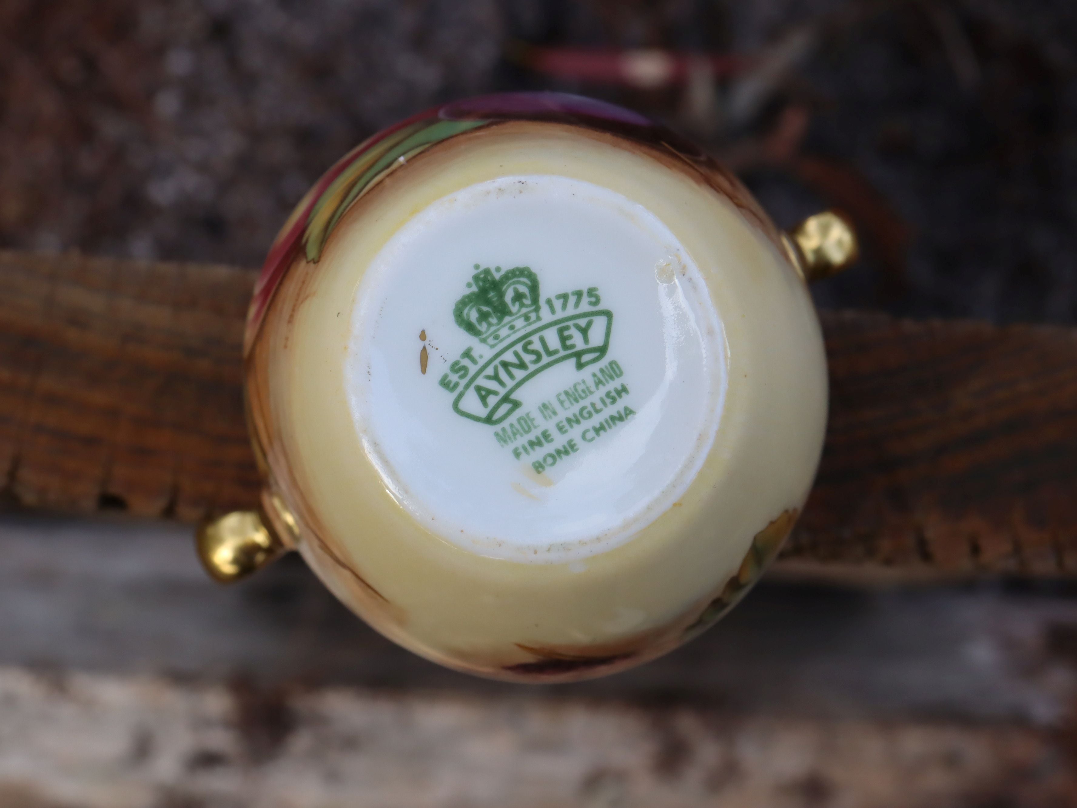 Aynsley Orchard Gold Bud Vase