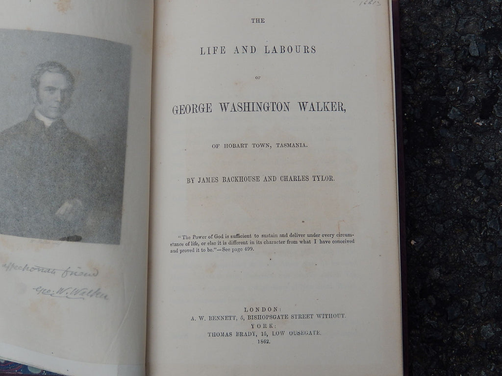 Life of G.W. Walker 1862
