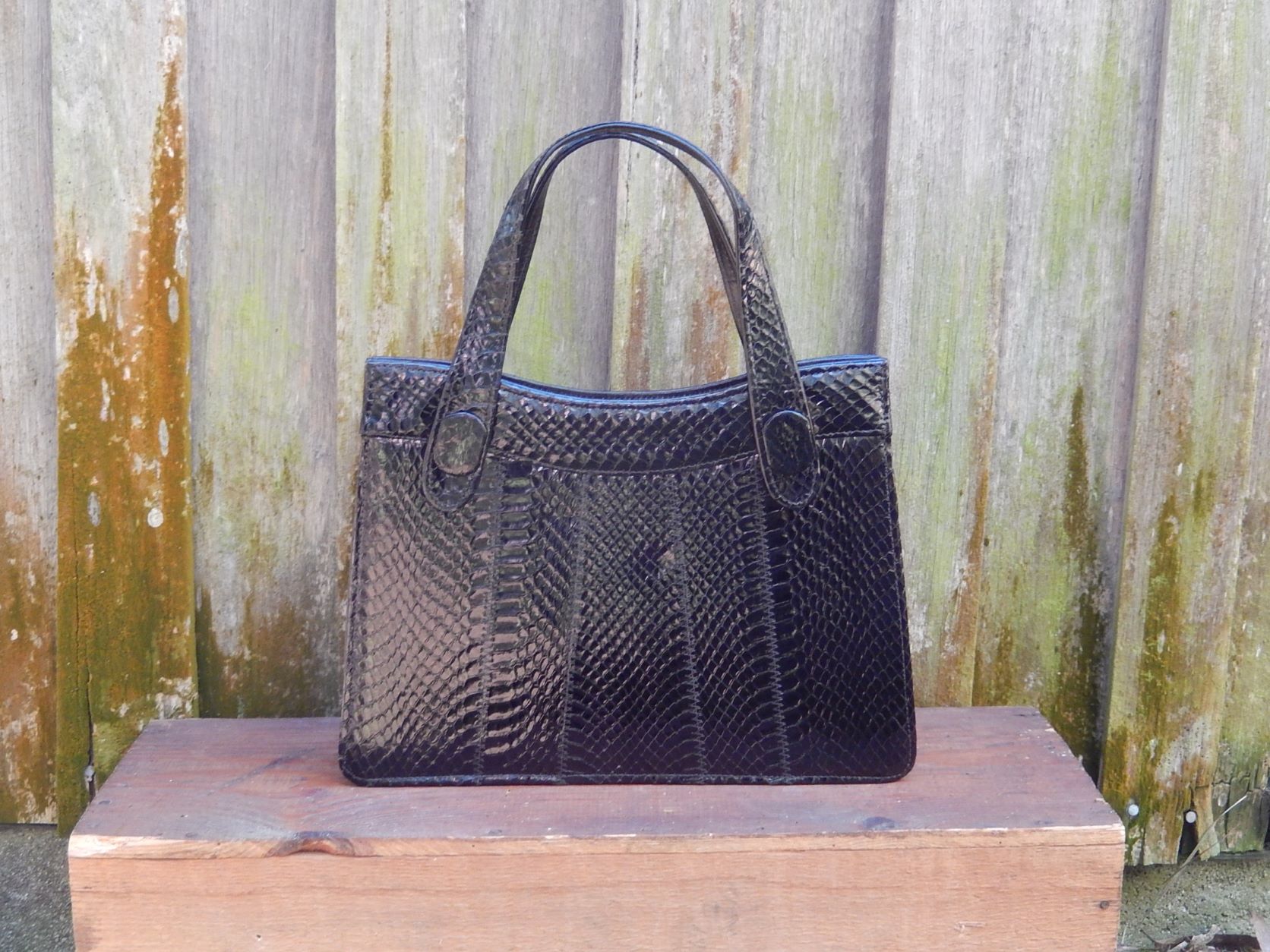 Vintage Snakeskin Handbag