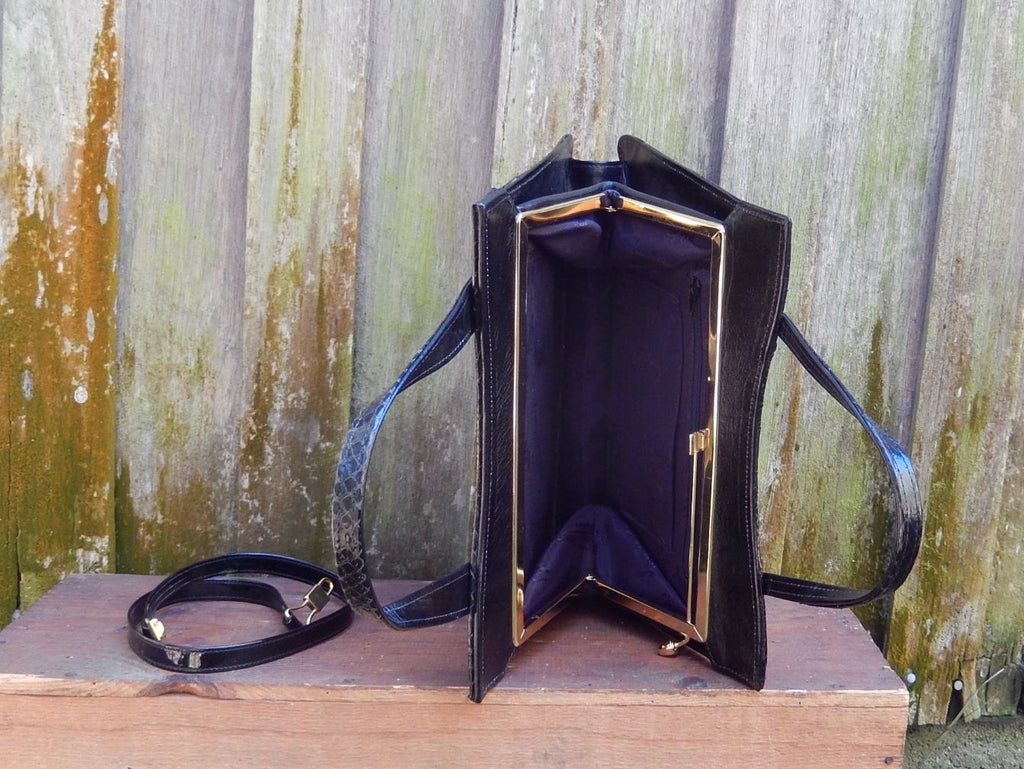 Vintage Snakeskin Handbag