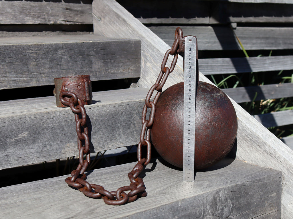 Tasmanian Convict Ball and Chain c.1900