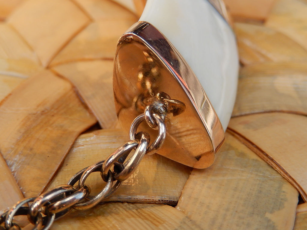Handmade Boar's Tooth Necklace in 9ct Gold