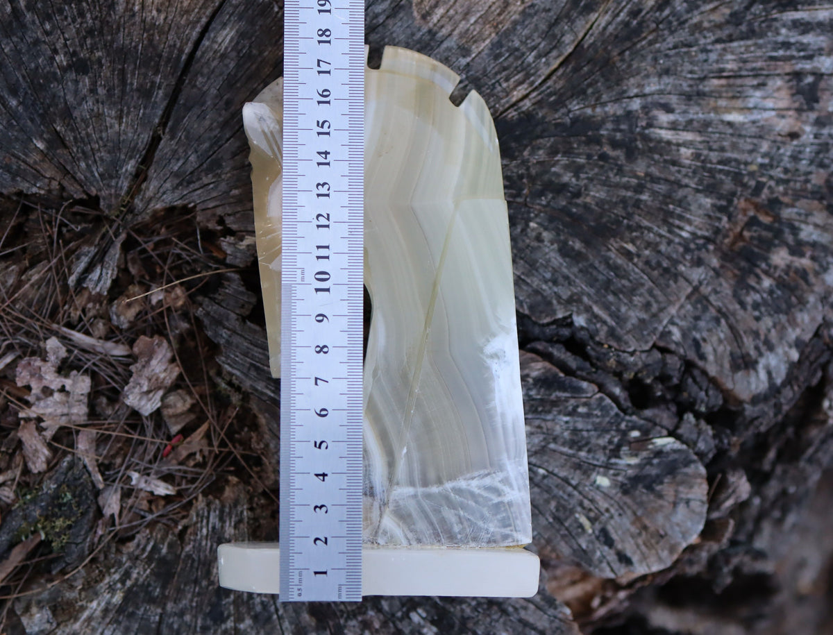 Banded Onyx Bookends