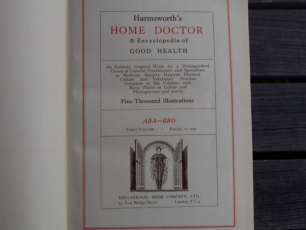 Harmsworth's Home Doctor Set of 6 c.1924