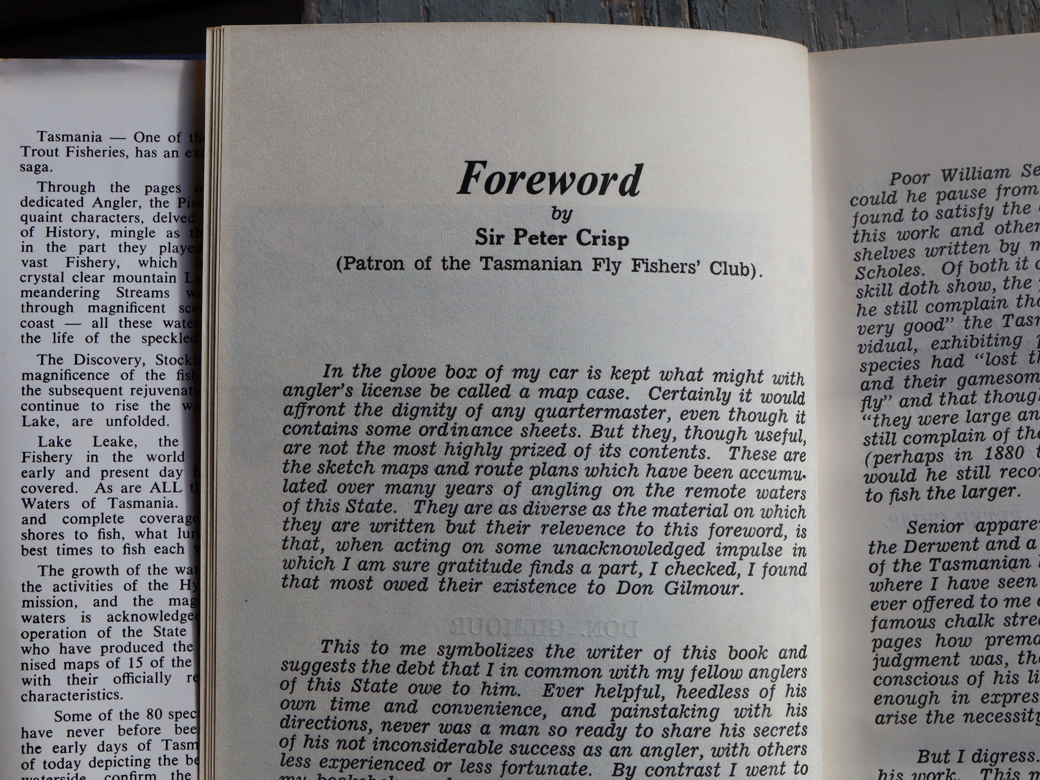 The Tasmanian Trout by Don Gilmour First Edition 1973