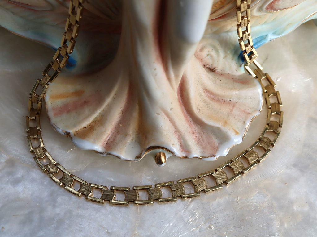 9ct Gold Italian Box Link Necklace