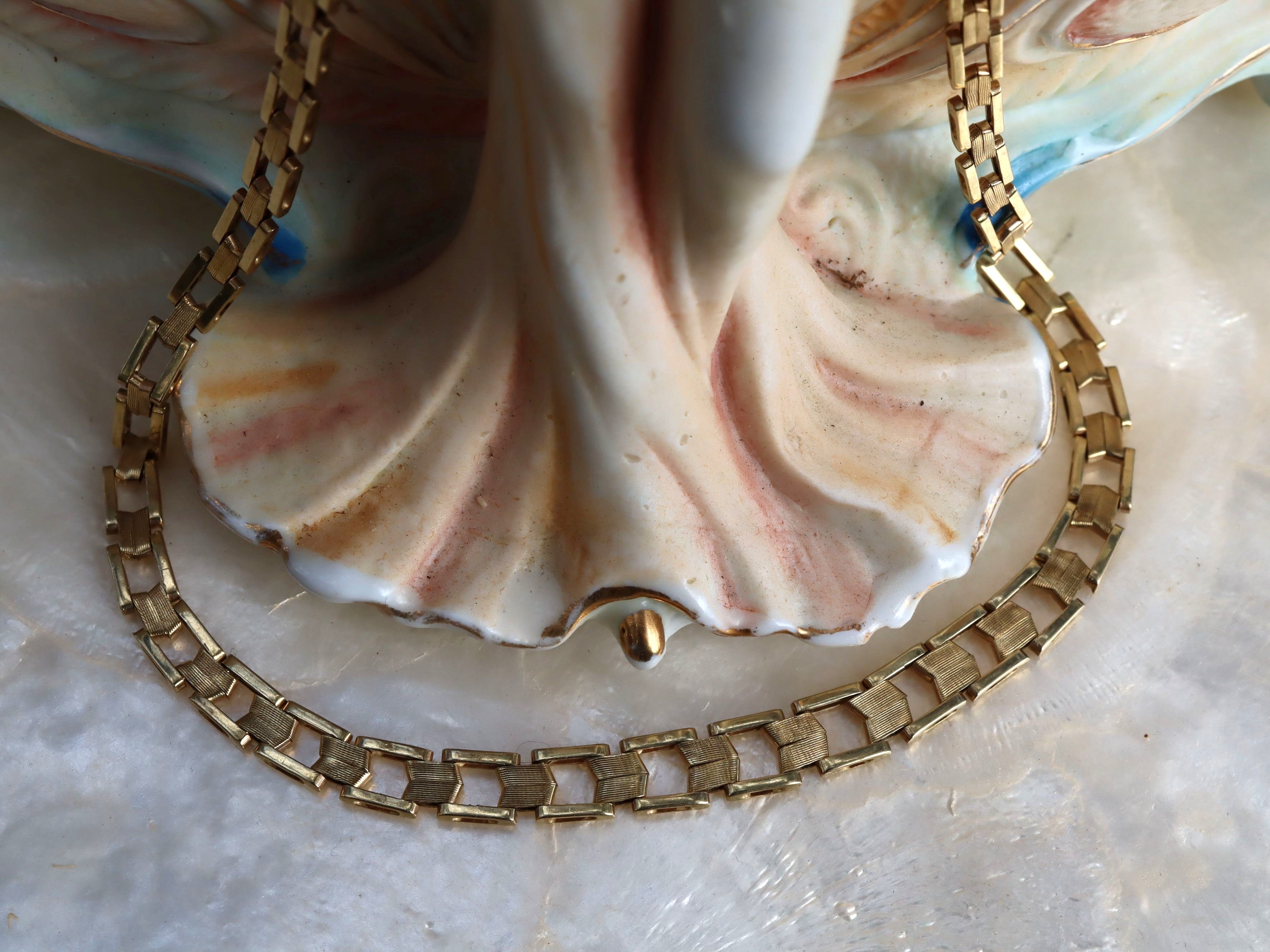 9ct Gold Italian Box Link Necklace