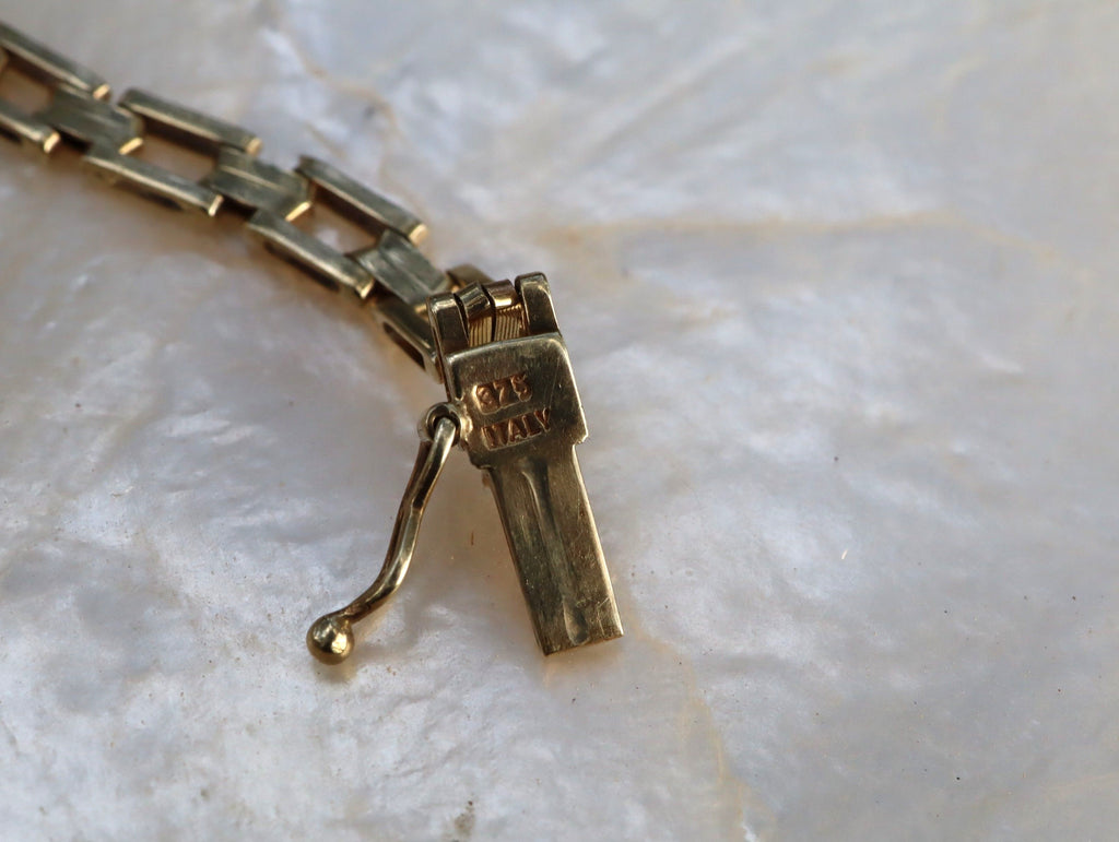 9ct Gold Italian Box Link Necklace