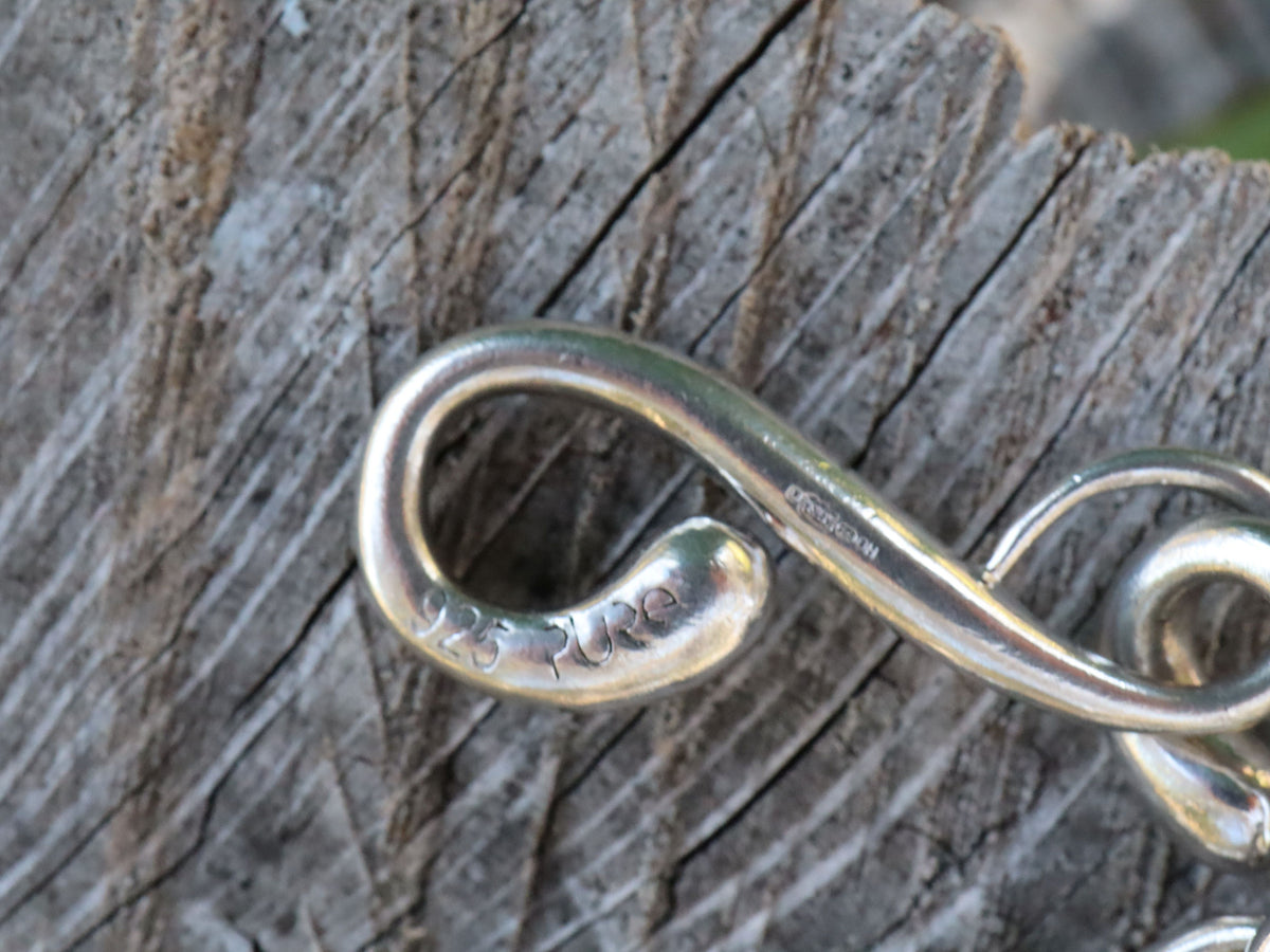 Sterling Silver Bracelet with Diamonds