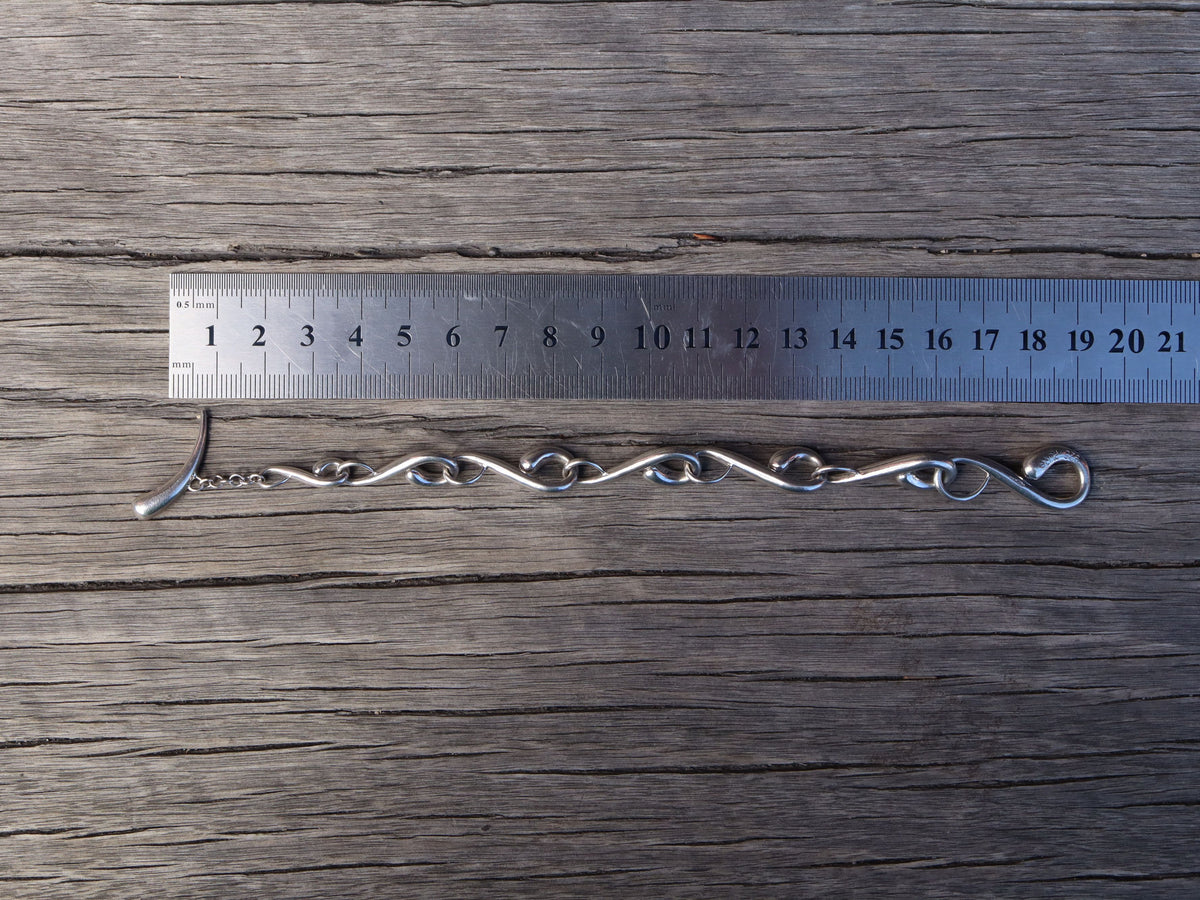 Sterling Silver Bracelet with Diamonds