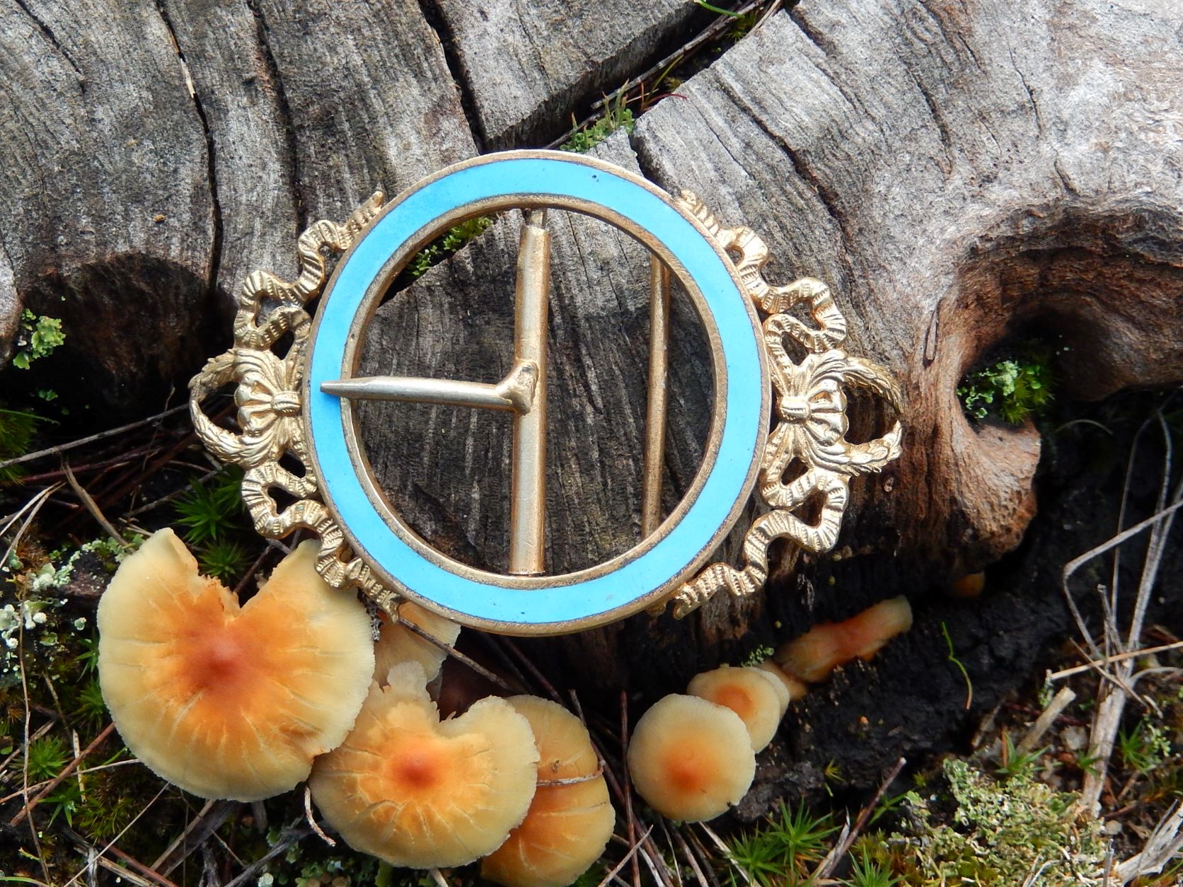Gilded Enamel Buckle c.1900