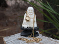 9ct Gold Buddha on 9ct Box Chain