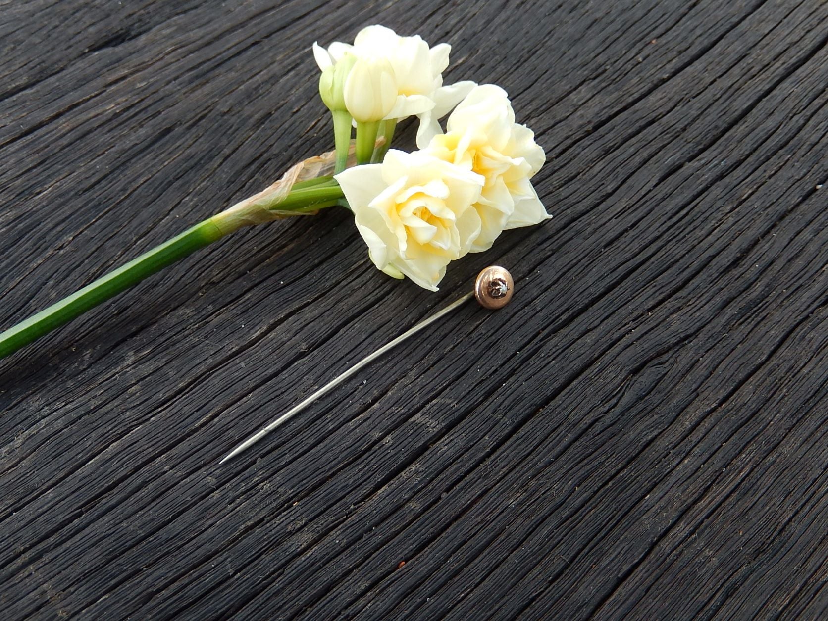 Seed Pearl Pin in 9ct