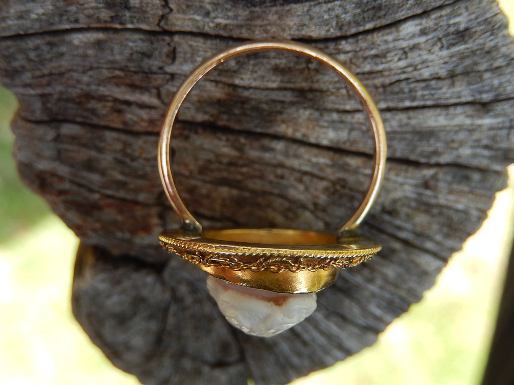 9ct Yellow and Rose Gold Shell Cameo Ring