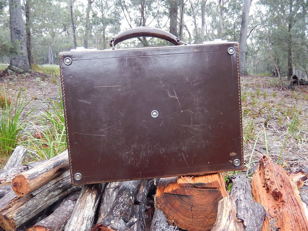 Hand Stitched Leather Briefcase