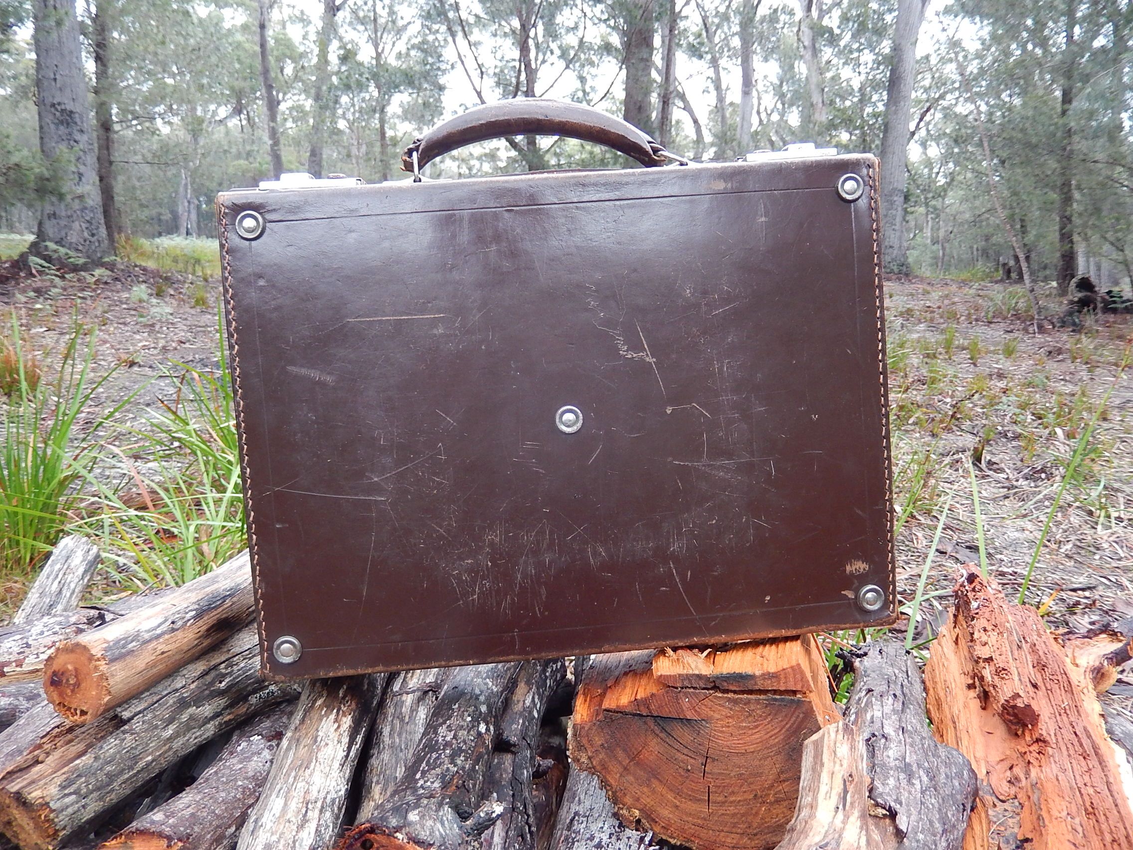 Hand Stitched Leather Briefcase