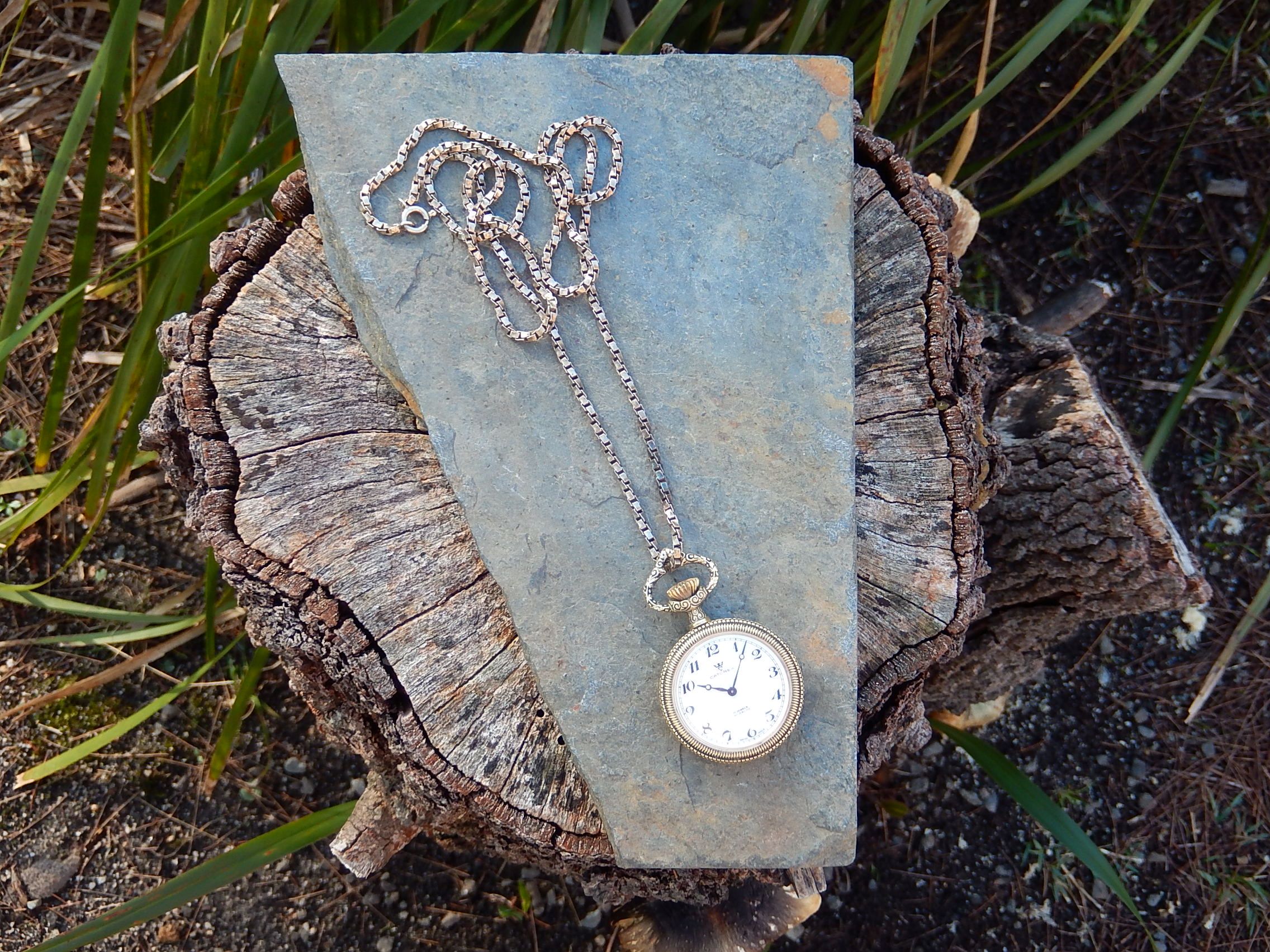 Gold Plated Wind Up Swiss Made Catorex Pocket Watch