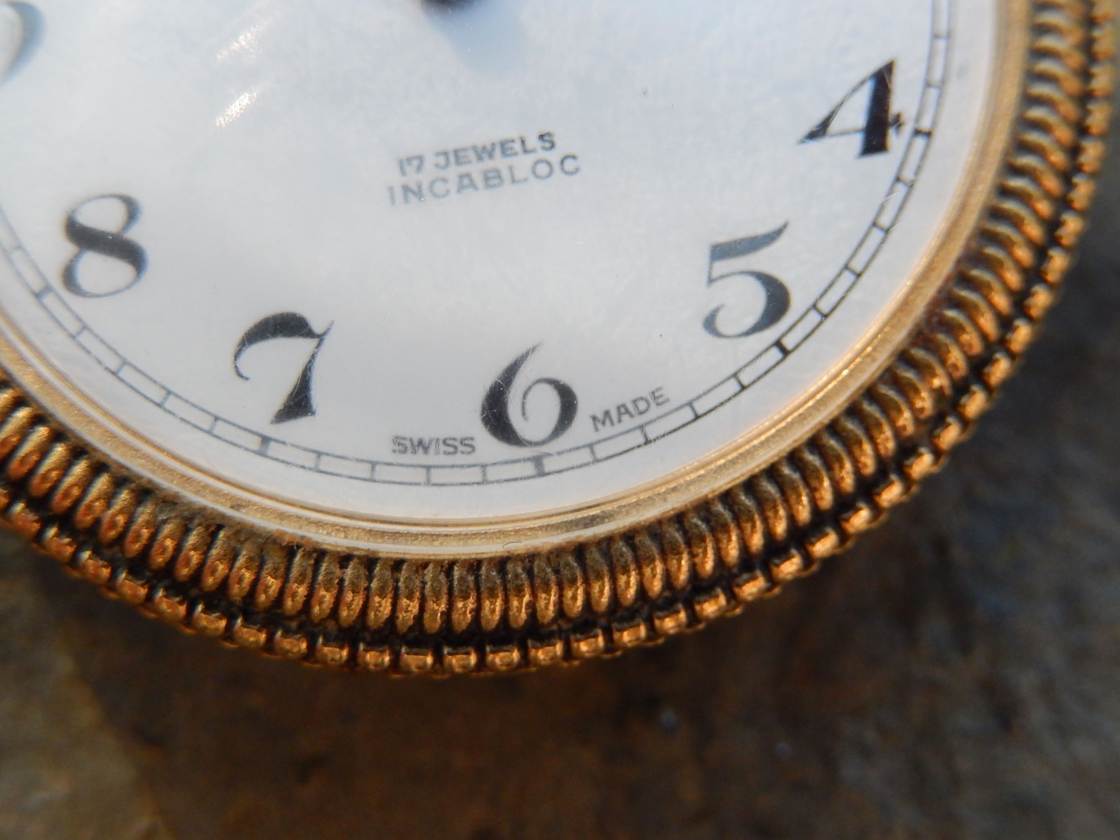 Gold Plated Wind Up Swiss Made Catorex Pocket Watch