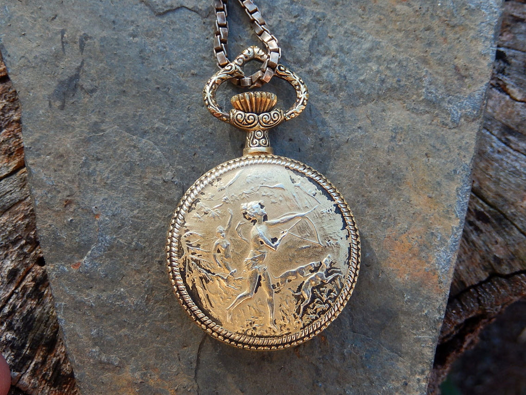 Gold Plated Wind Up Swiss Made Catorex Pocket Watch