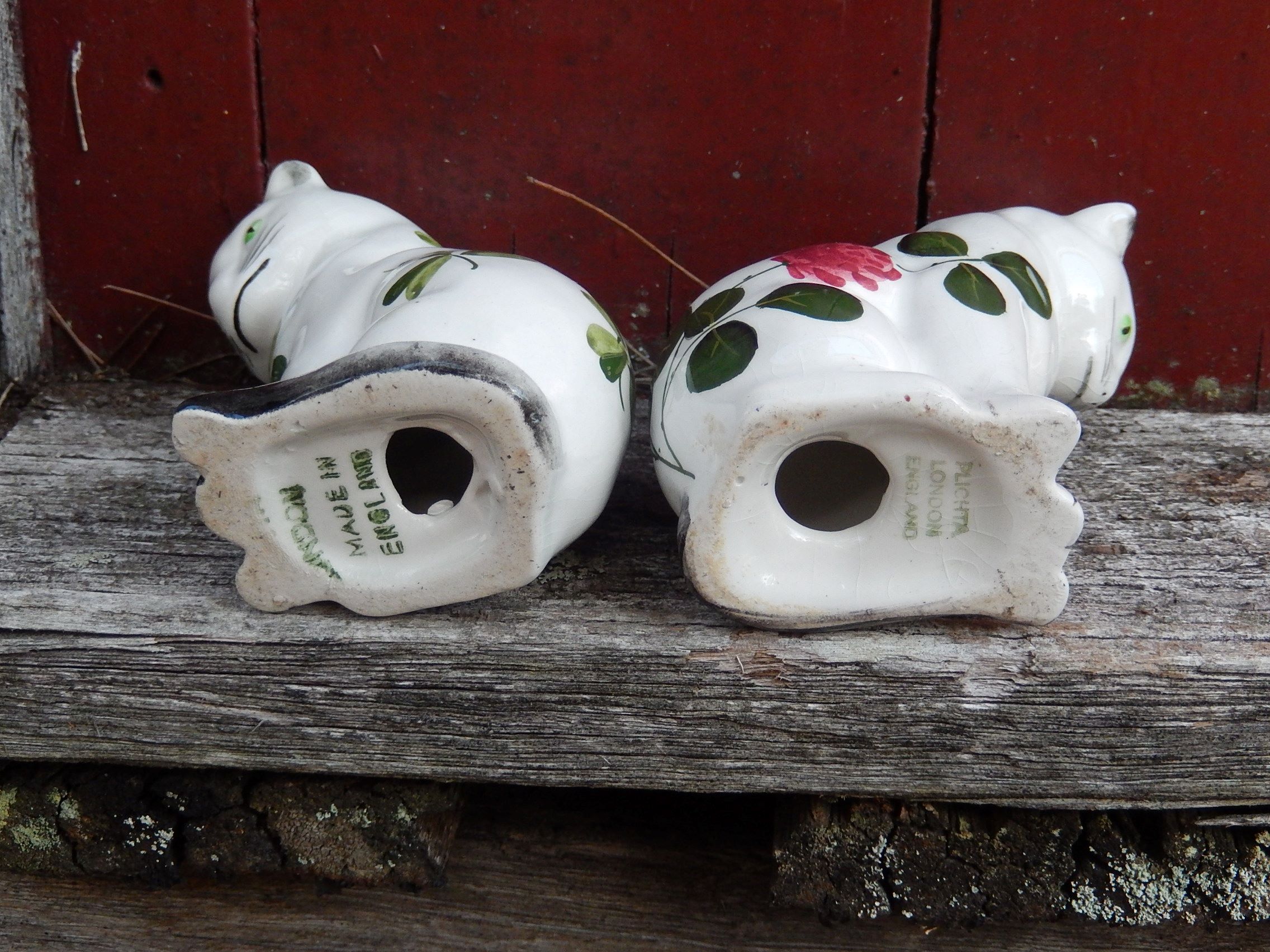 Pair of Plichta Cat Figurines