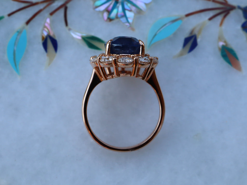 Ceylon Sapphire in 18ct Rose Gold