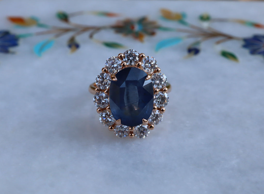 Ceylon Sapphire in 18ct Rose Gold