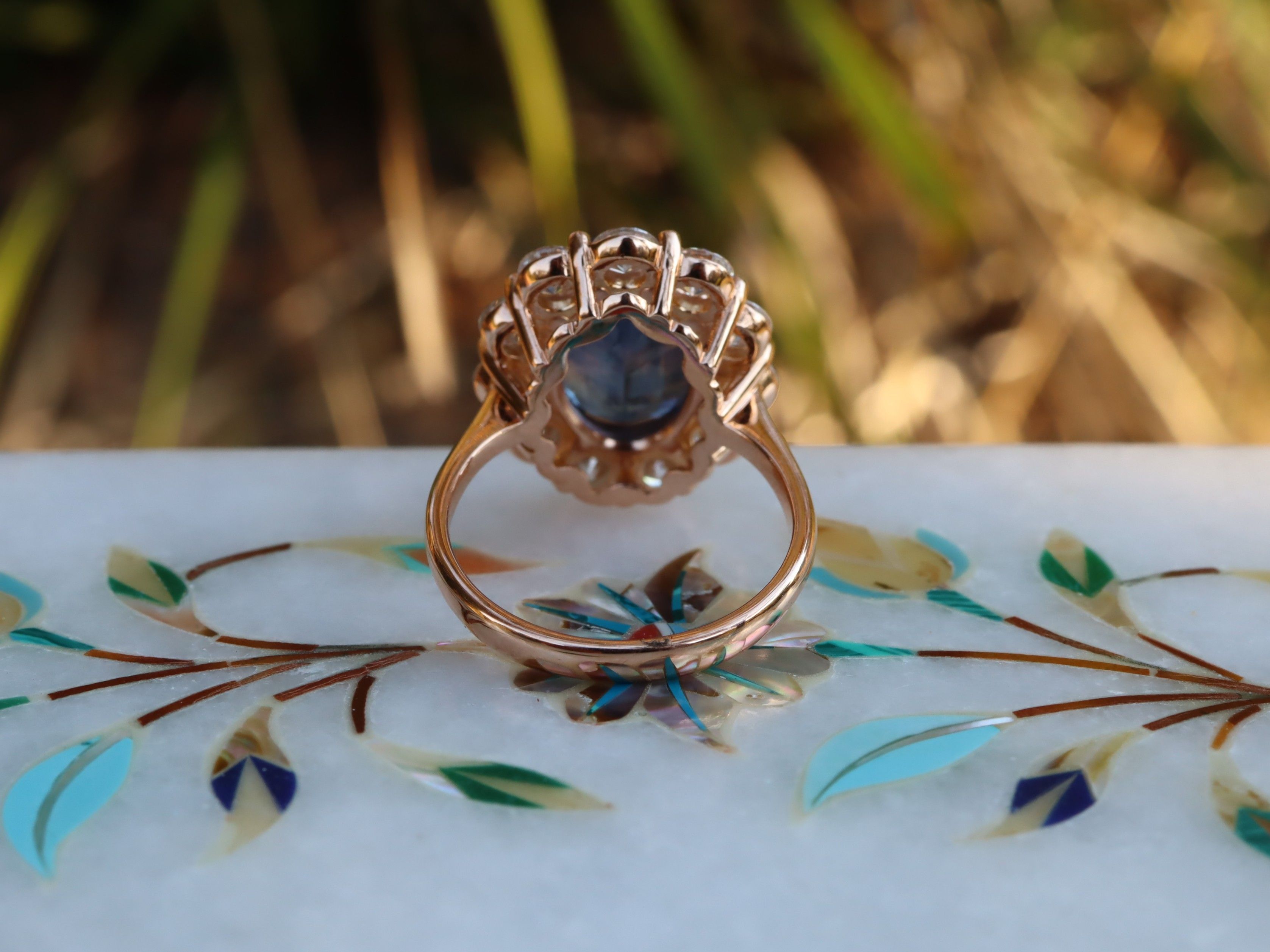 Ceylon Sapphire in 18ct Rose Gold
