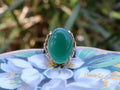 Chalcedony in 10ct Gold