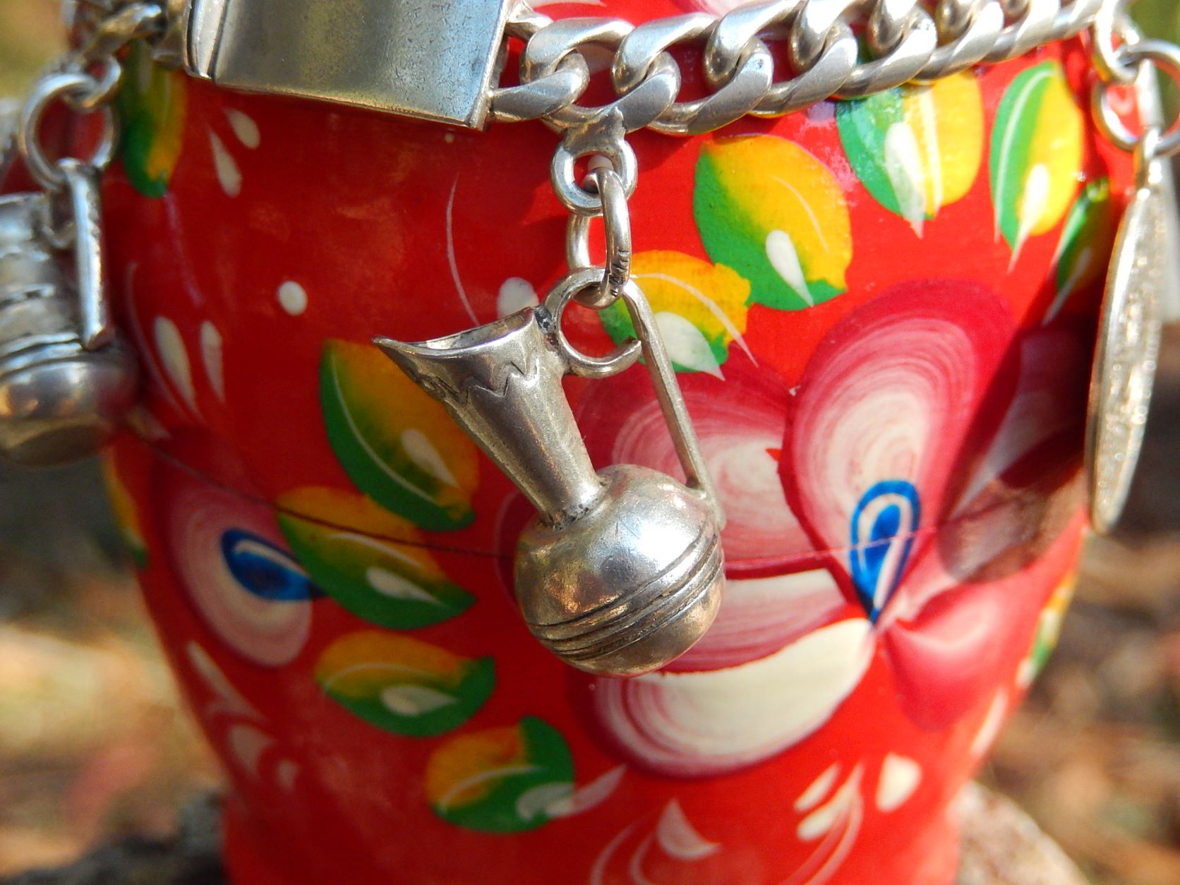 Mexican Silver Charm Bracelet