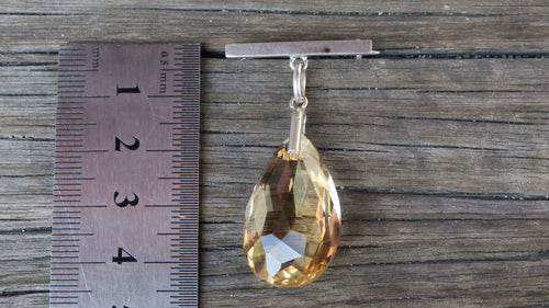 Citrine Brooch in Sterling Silver c.1920