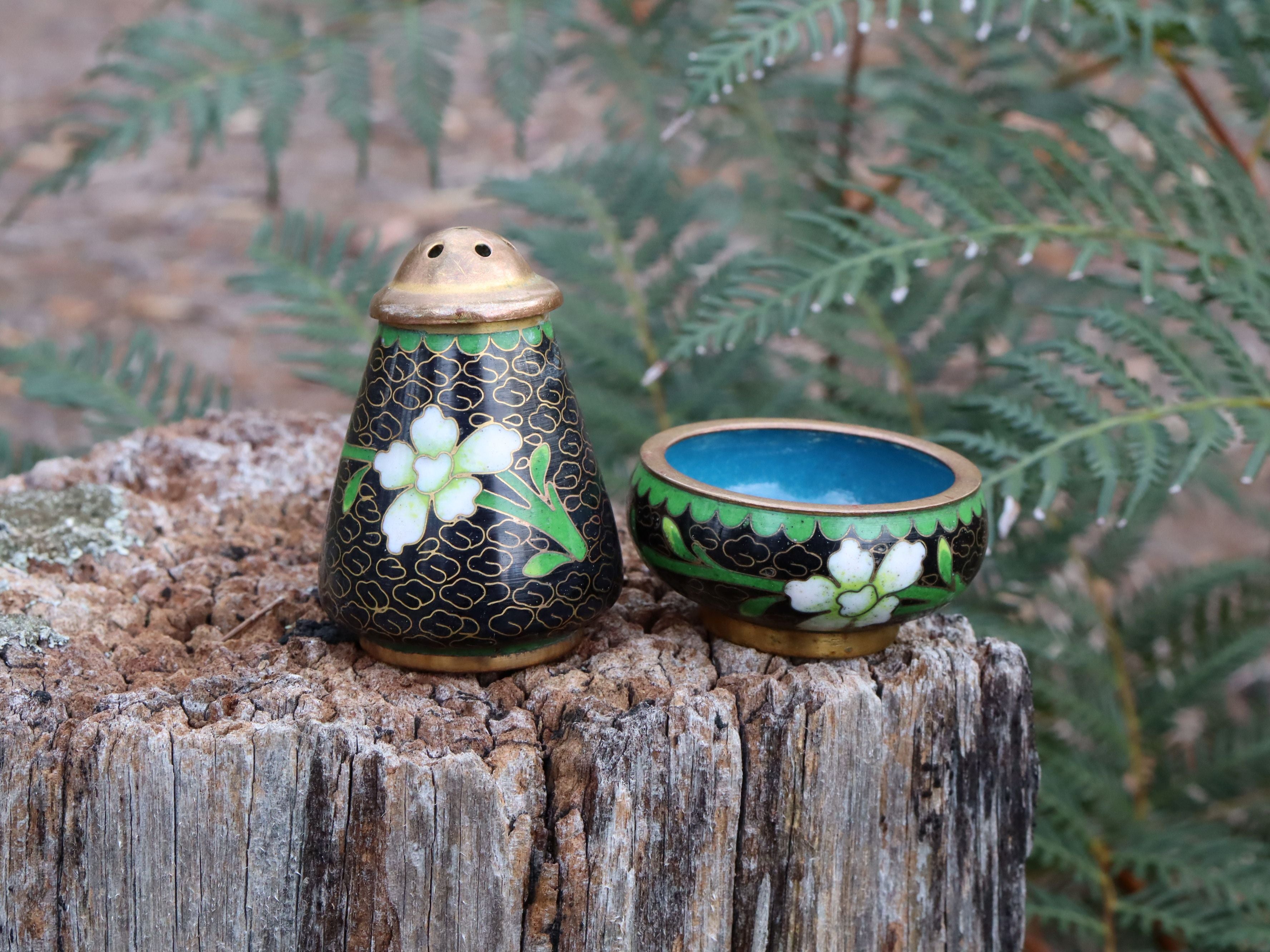 Cloisonne Salt and Pepper