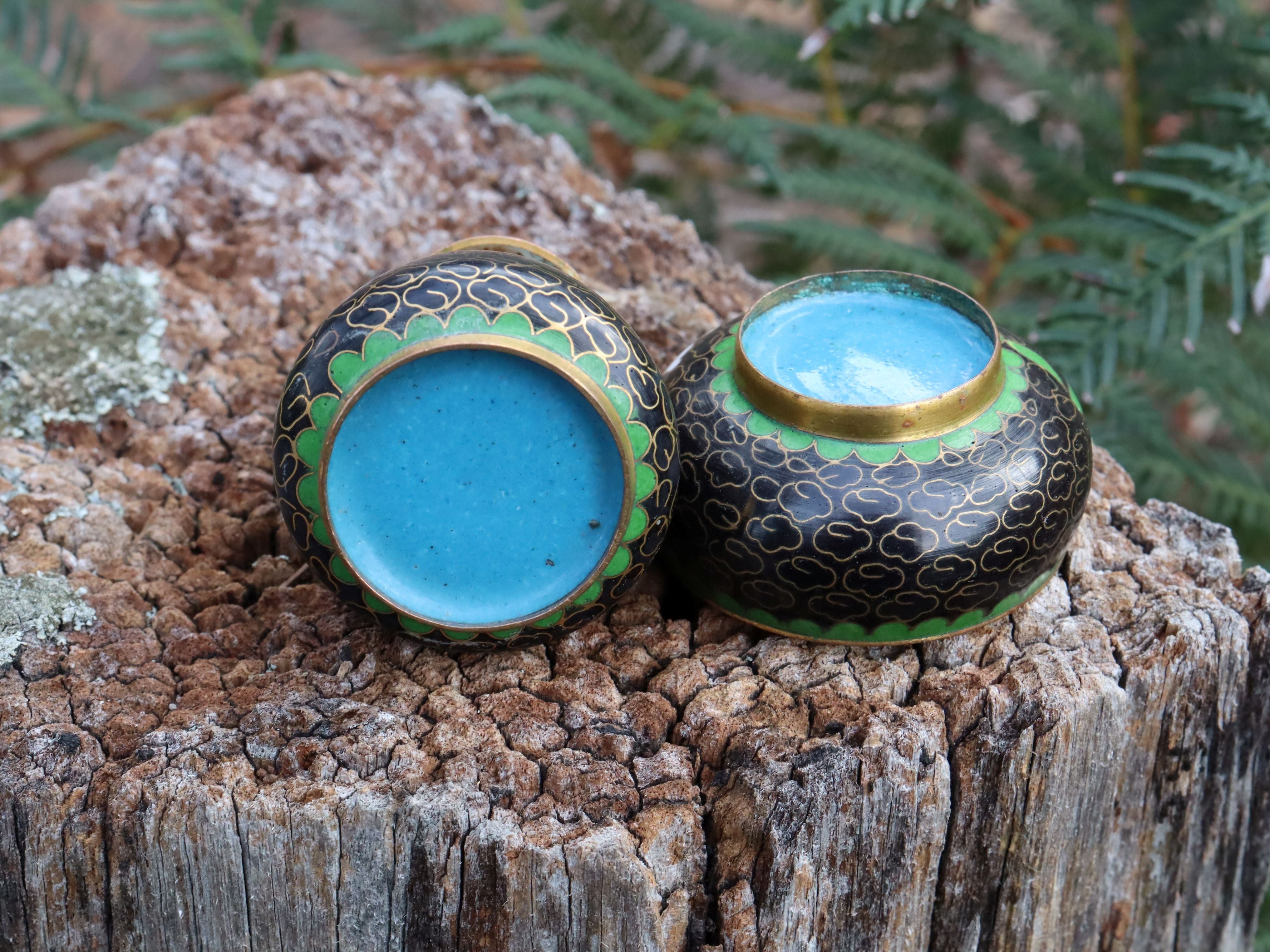 Cloisonne Salt and Pepper