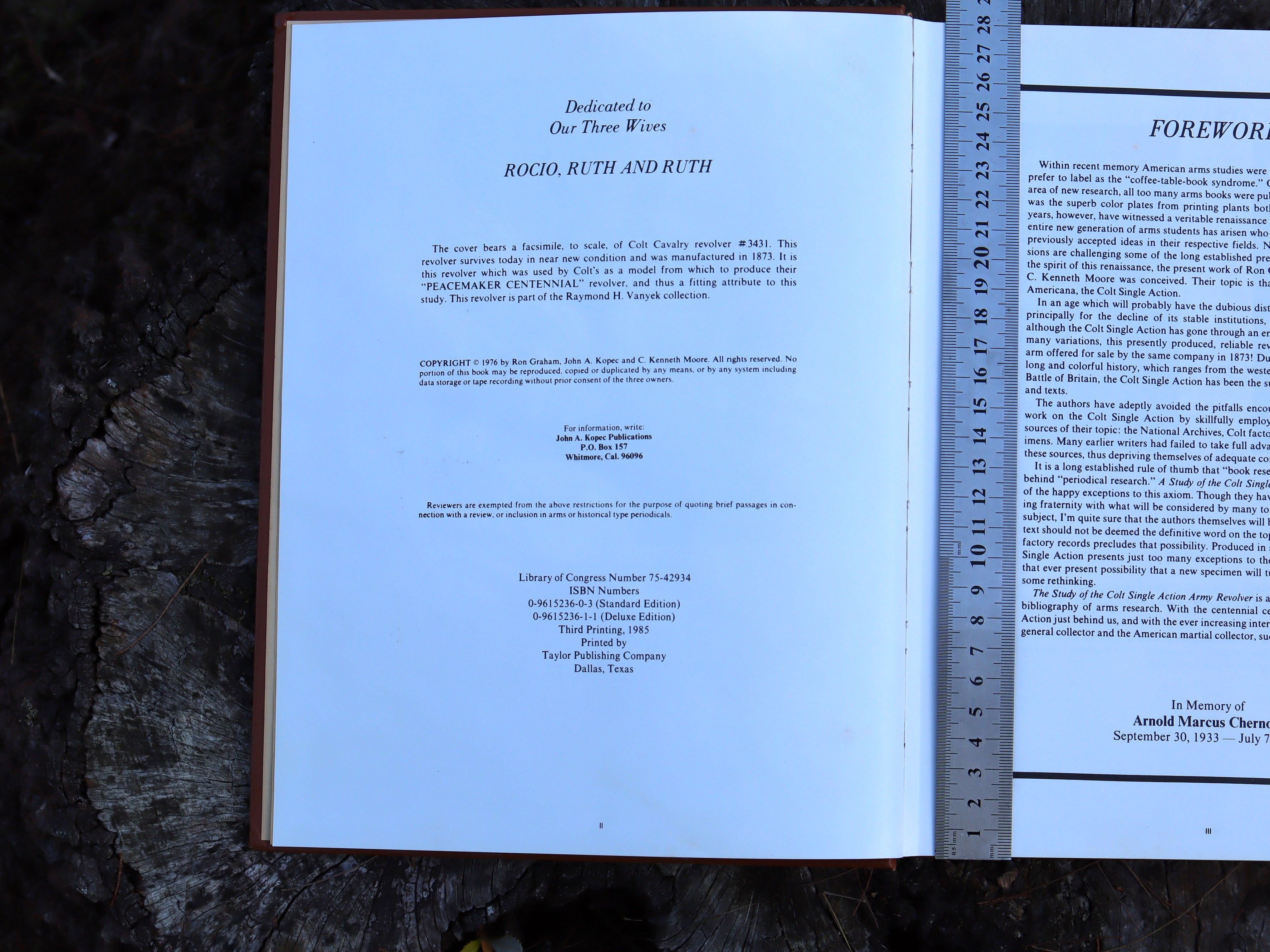 A Study of the Colt Single Action Army Revolver by Graham, Kopec & Moore
