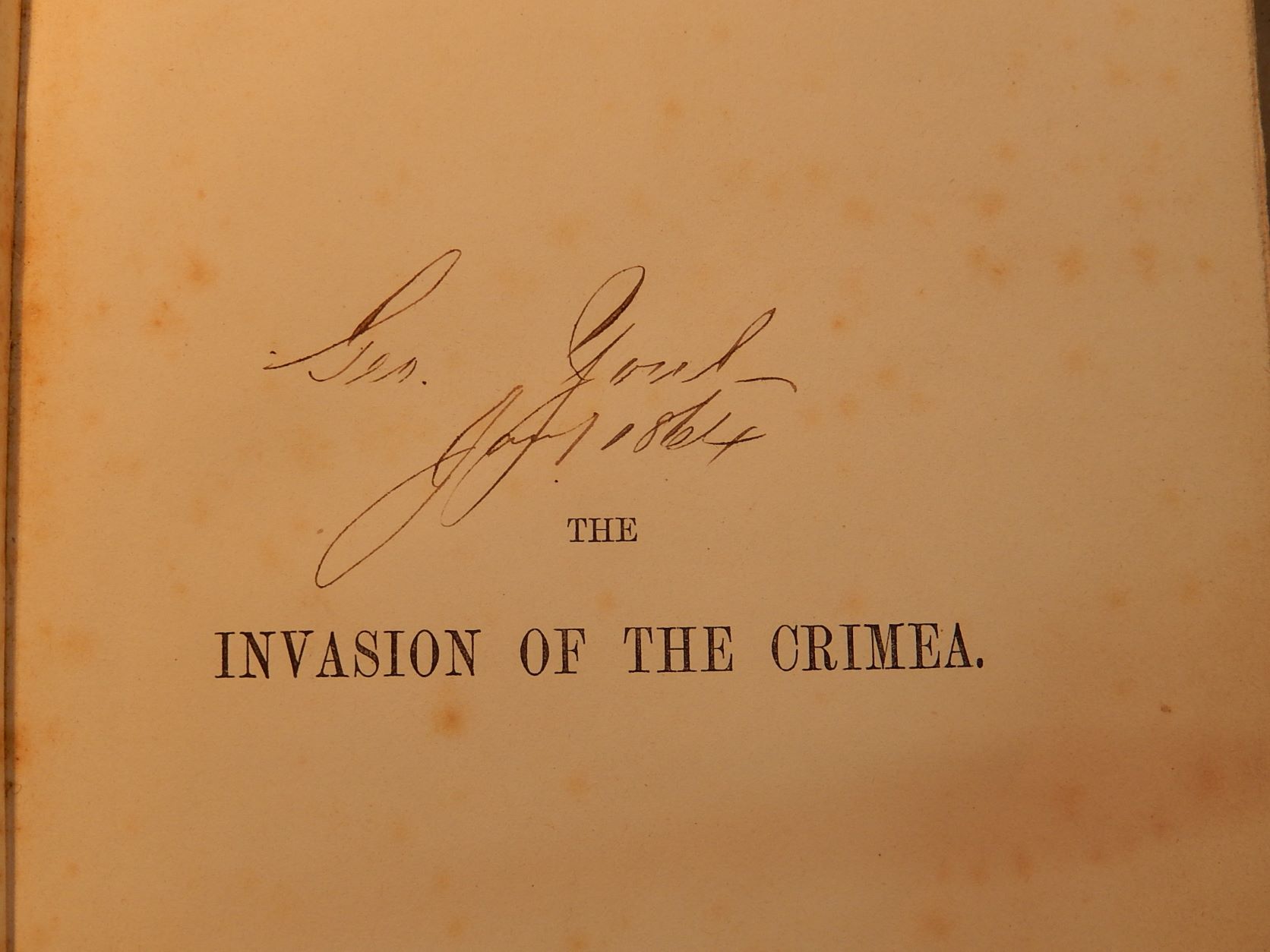 The Invasion of the Crimea 1863