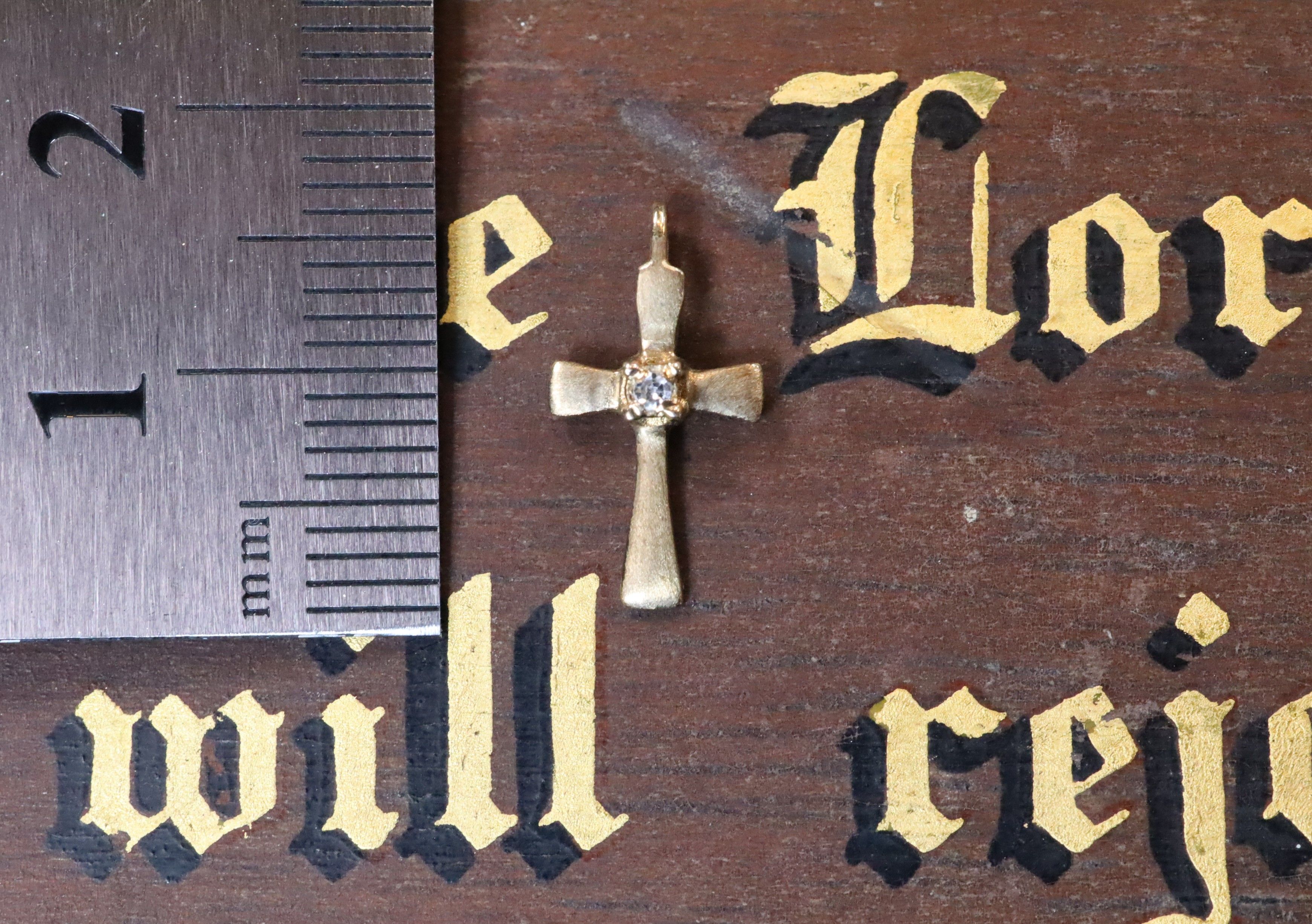 Diamond Crucifix in 9ct Gold