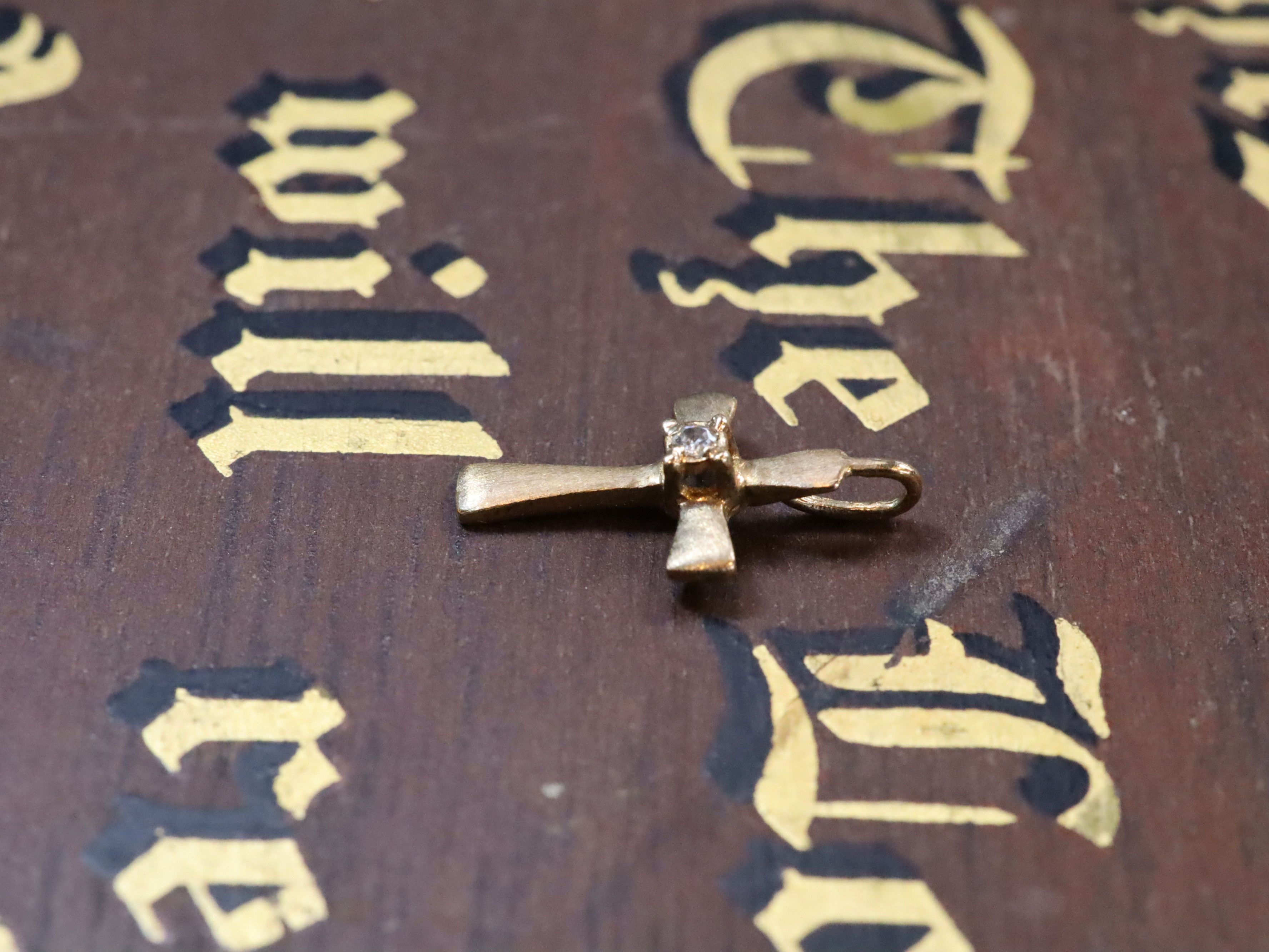 Diamond Crucifix in 9ct Gold