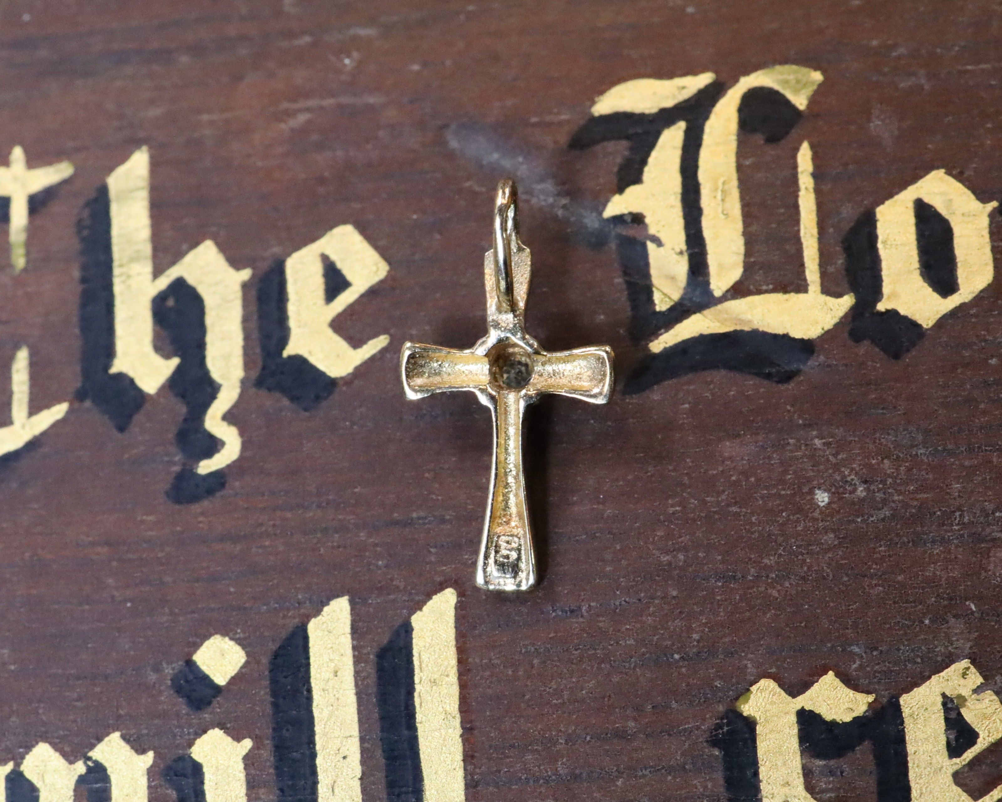 Diamond Crucifix in 9ct Gold
