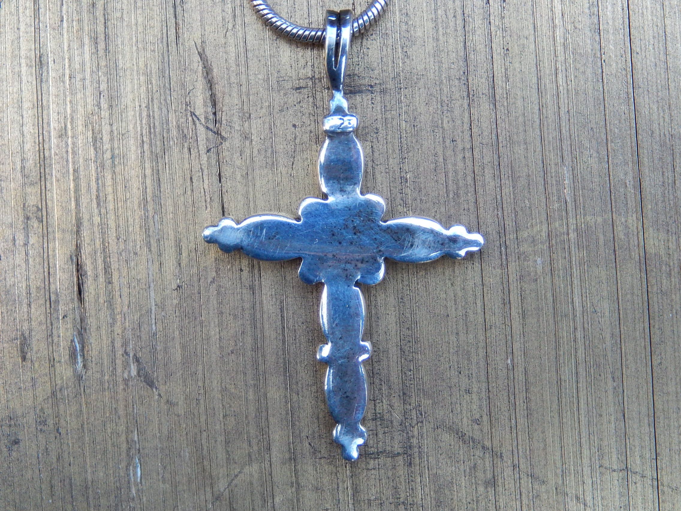 Amethyst Crucifix in Sterling