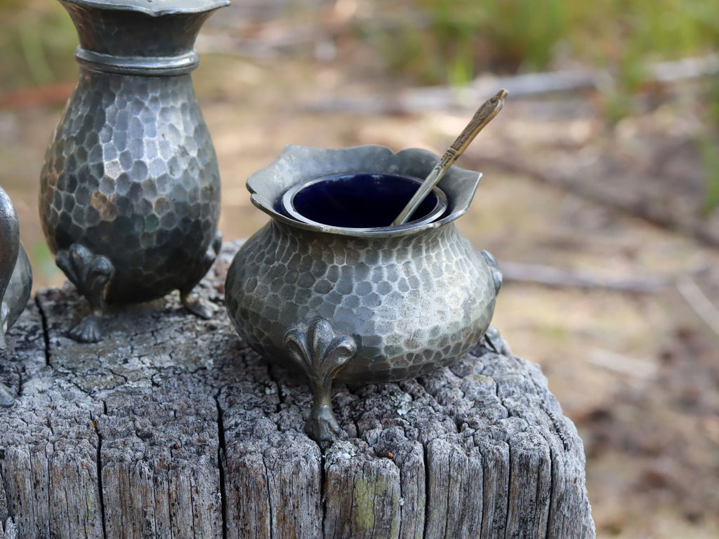 English Pewter Cruet Set c.1900
