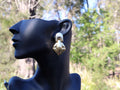 18ct Earrings in the Style of Dali